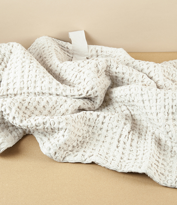 Organic Cotton Waffle Bathmat