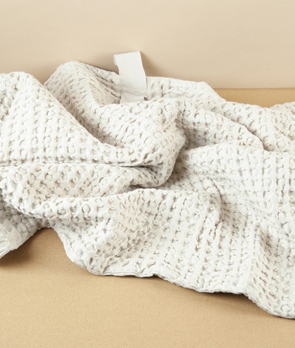 Organic Cotton Waffle Bathmat