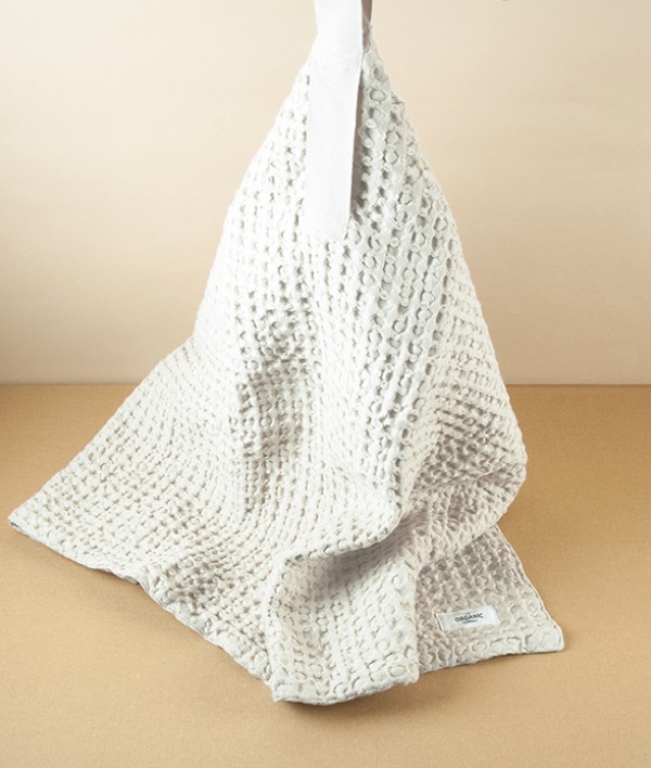 Organic Cotton Waffle Bathmat