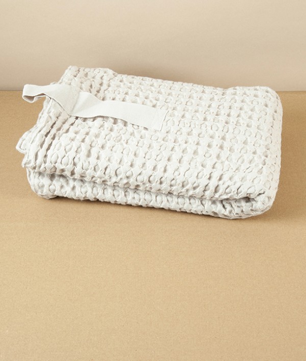 Organic Cotton Waffle Bathmat