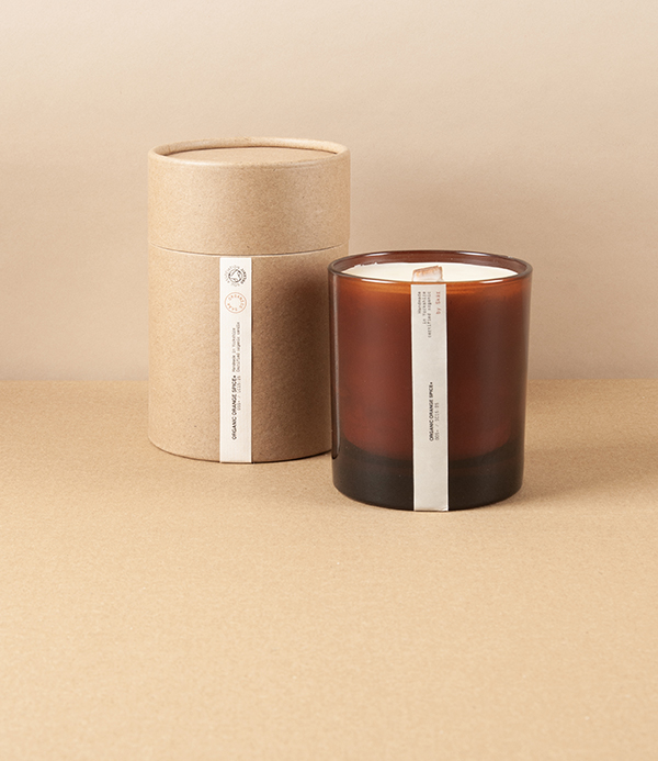Organic Scented Candle, Orange Spice