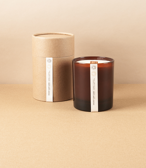 Organic Scented Candle, Ylang Ylang