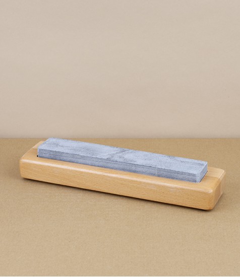Spanish Natural Sharpening Stone for Knives, Wooden Case