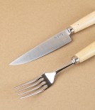 Pallarès Knife & Fork Set, Boxwood & Stainless Steel