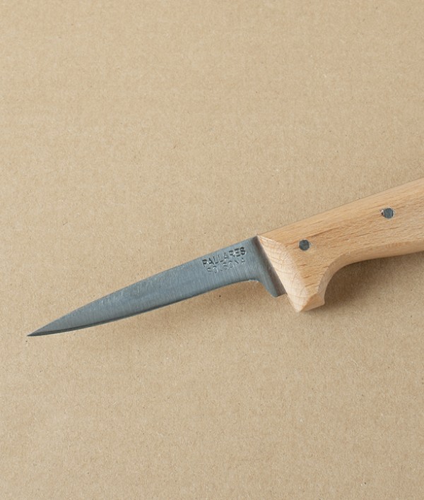 Spanish Carbon Steel Grafting Knife, Beechwood Handle