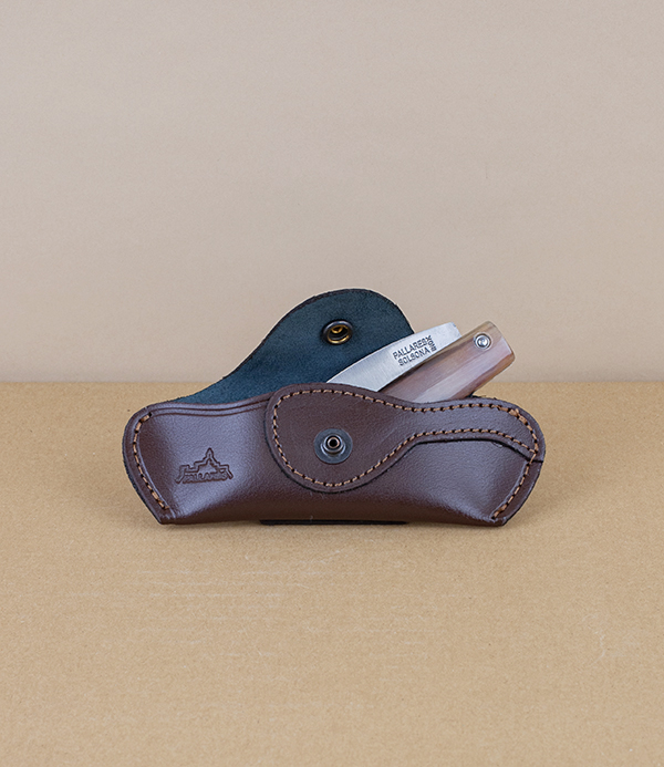Leather case for Pallarès pocket knives