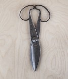 Hand forged garden scissor shears