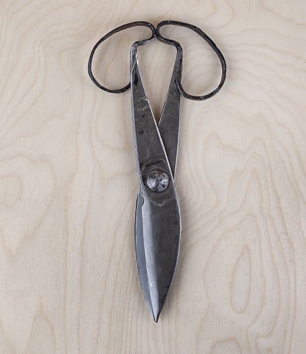 Hand forged garden scissor shears