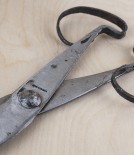 Hand forged garden scissor shears