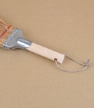 Japanese palm fibre brush, red binding