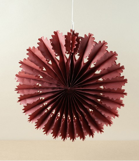 Paper Fan Decoration, Chestnut Oak