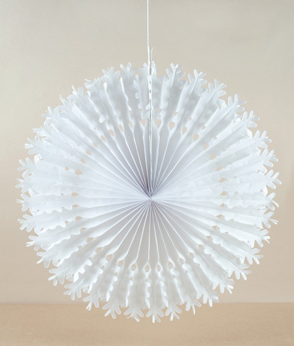 Paper Fan Decoration, White Oak