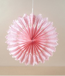 Paper Fan Decoration, Rose Oak