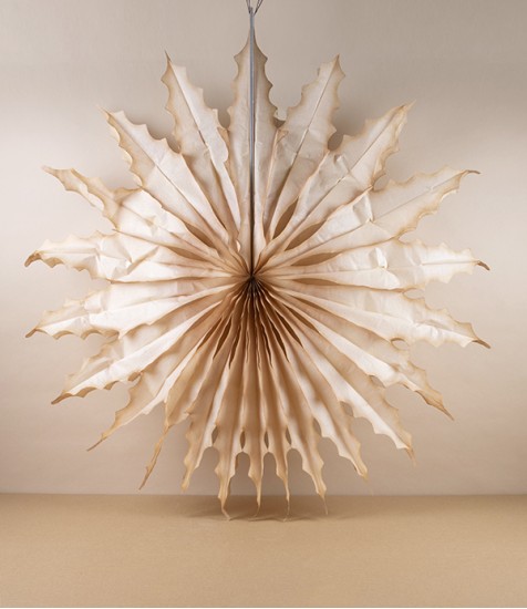 Hand-Dyed Paper Fan Decoration, Sunburst Fan