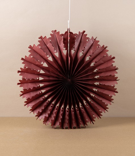 Paper Fan Decoration, Chestnut Oak