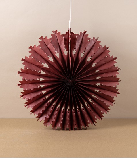 Paper Fan Decoration, Chestnut Oak