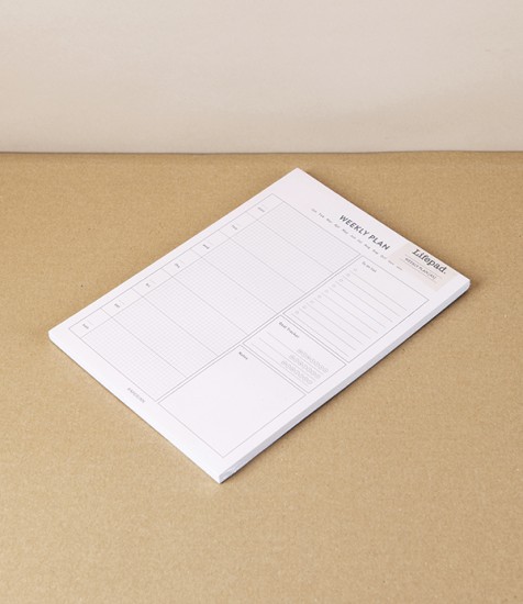 Paperian A5 Notepad Planner, Weekly Layout