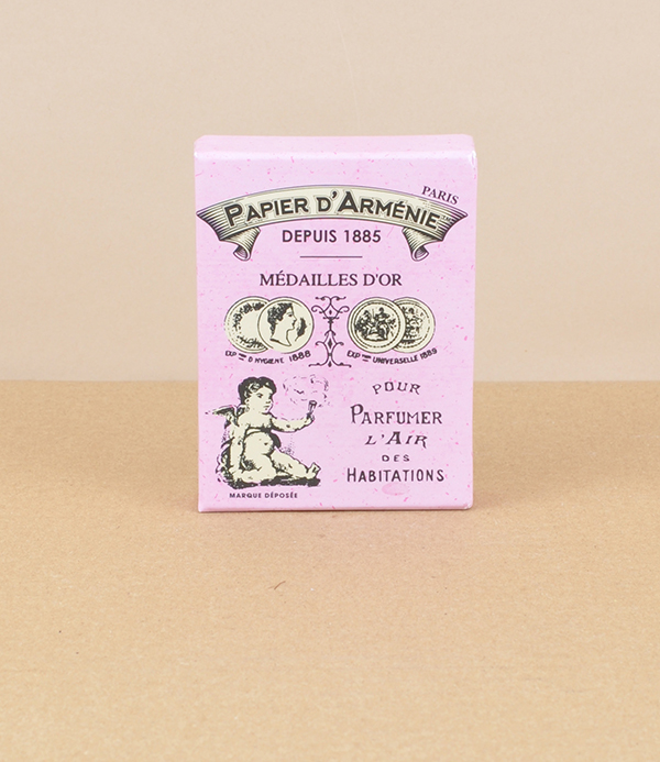 Papier d'Armenie, Rose, box of 6
