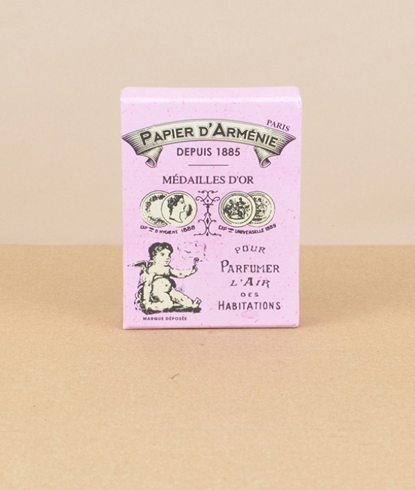 Papier d'Armenie, Rose, box of 6