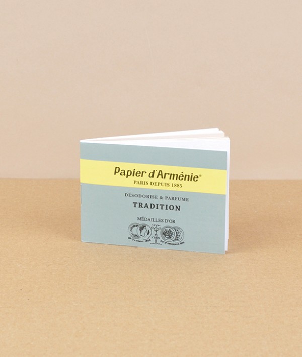 Papier d'Armenie incense, Tradition