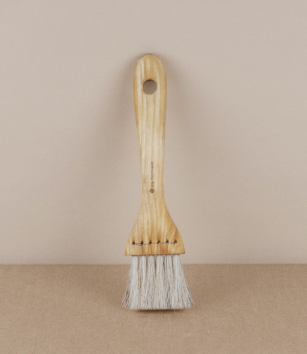 Pastry brush, birch & horse hair