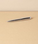 Penco Bullet Pocket Ballpoint Pen, Silver