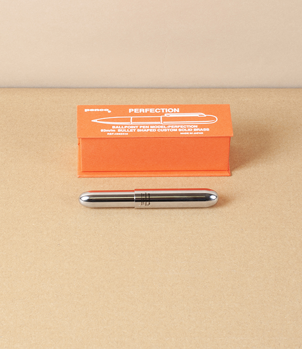 Penco Bullet Pocket Ballpoint Pen, Silver