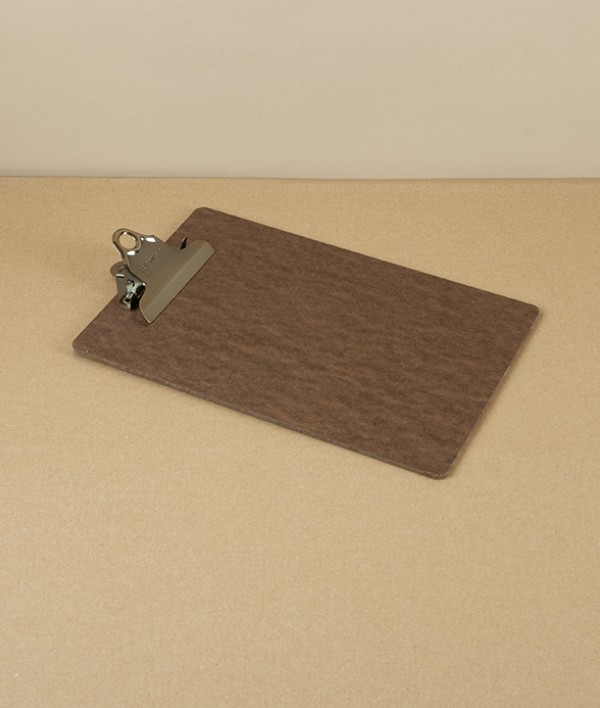 Penco Hardboard Clipboard with Bronze Clip, A5