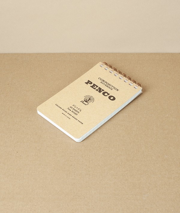 Penco Ring-Bound Composition Notepad, Natural
