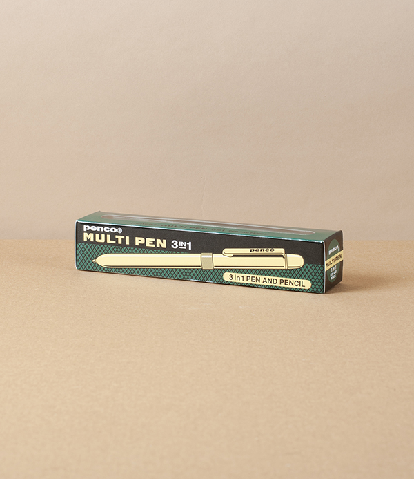 Hightide Penco Multi Pen & Pencil, Three in One, Silver