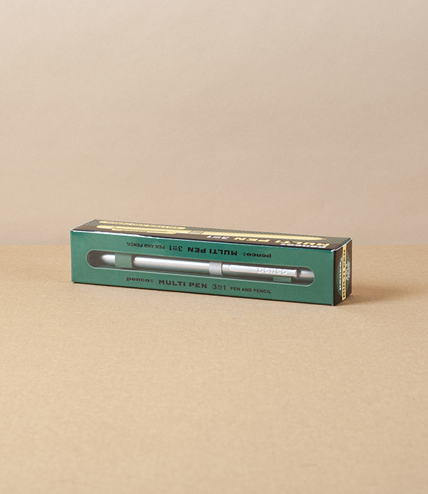 Hightide Penco Multi Pen & Pencil, Three in One, Silver