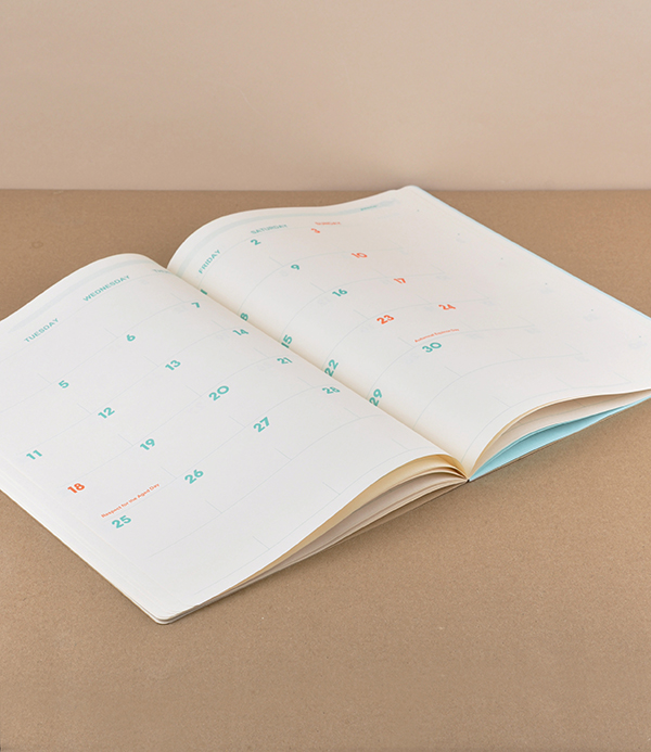 Penco Japanese paper Monthly Planner