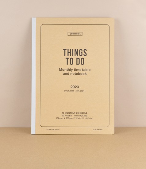 Penco Japanese paper Monthly Planner