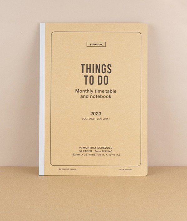 Penco Japanese paper Monthly Planner