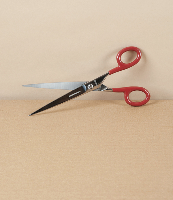 Penco Stainless Steel Household Scissors with Dipped Handles, Large