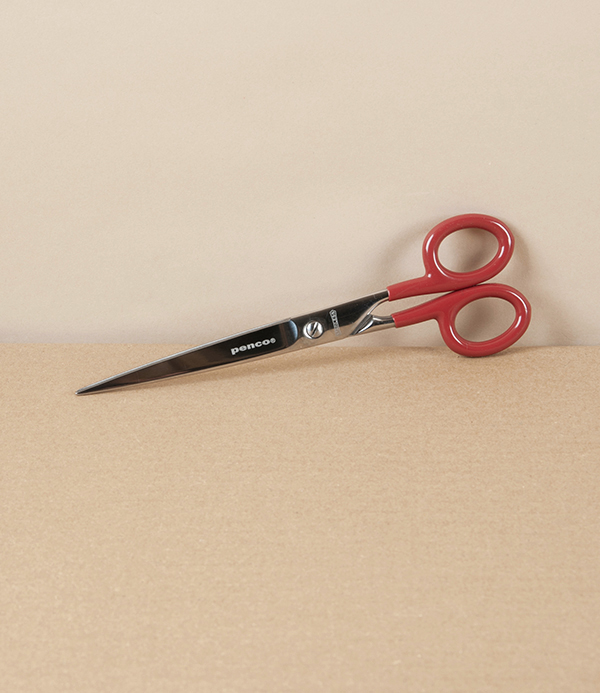 Penco Stainless Steel Household Scissors with Dipped Handles, Large