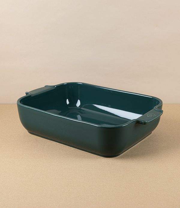 Peugeot Deep Ceramic Baking Dish, Forest Green