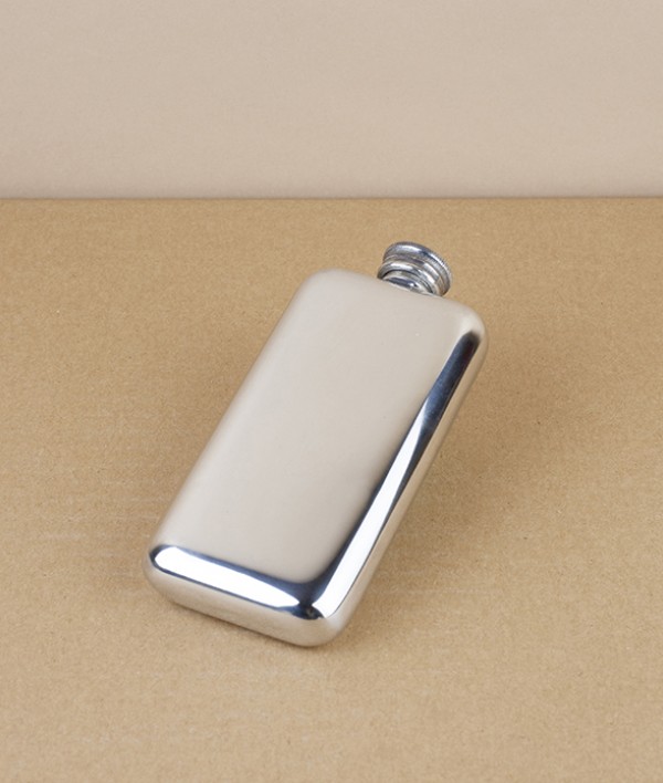 A R Wentworth English Pewter Hip Flask, 3oz