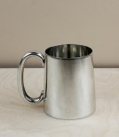 Half pint plain Sheffield pewter tankard