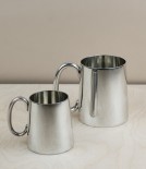Half pint plain Sheffield pewter tankard