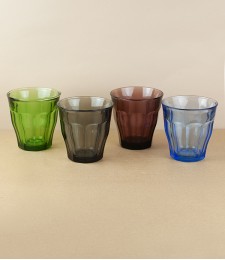 Picardie Coloured Tumblers, Set of 4, Naturals