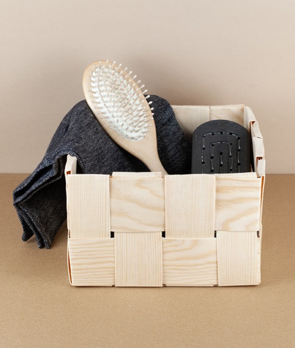 Estonian Pine-Strip Storage Basket