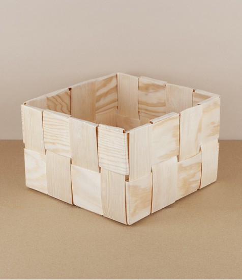 Estonian Pine-Strip Storage Basket