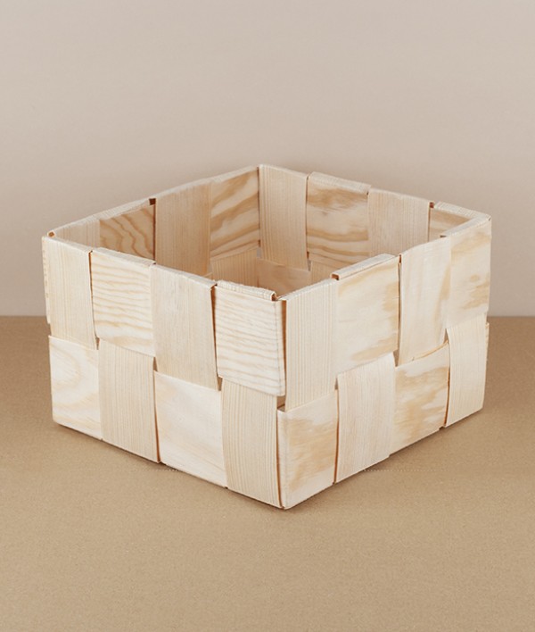Estonian Pine-Strip Storage Basket
