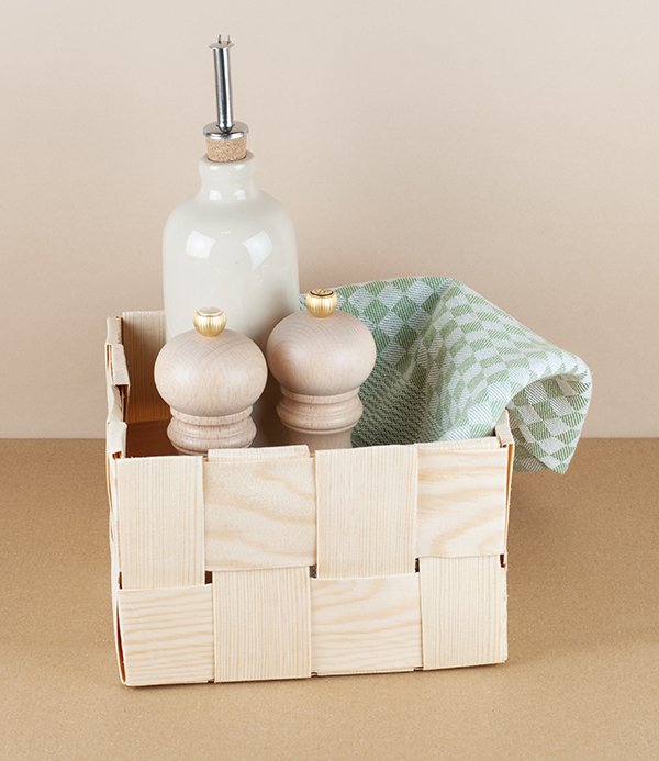 Estonian Pine-Strip Storage Basket