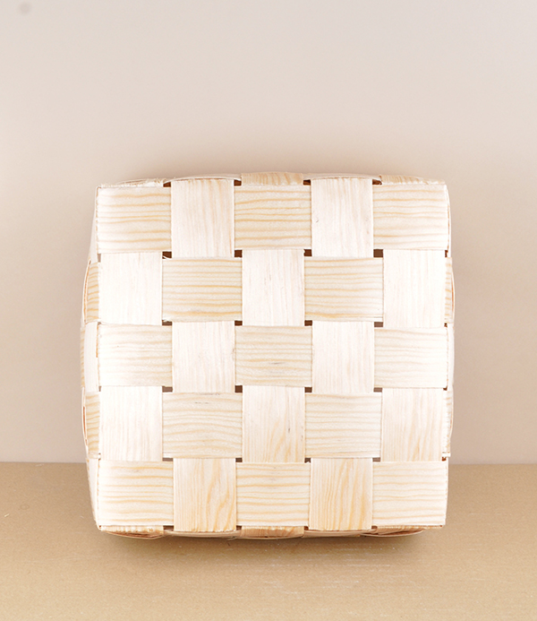 Finnish woven birch bread basket
