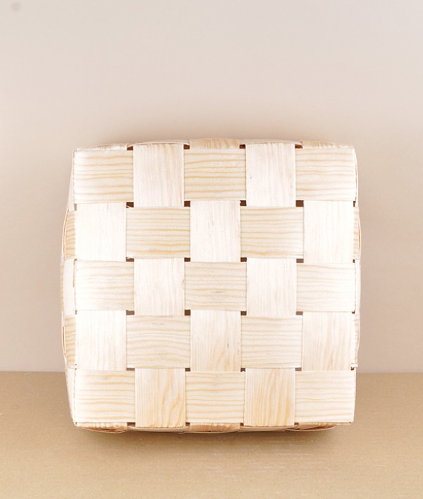 Finnish woven birch bread basket