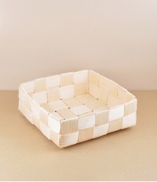 Finnish woven birch bread basket