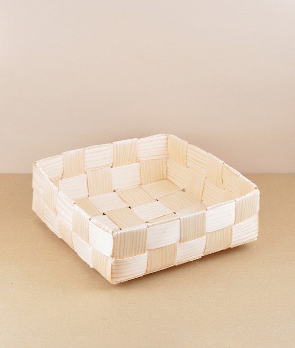 Finnish woven birch bread basket