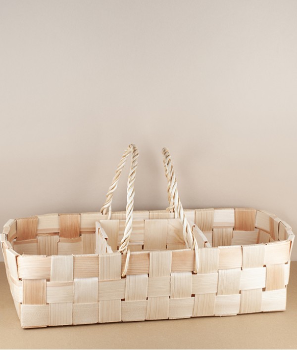 Estonian Pine-Strip Storage Basket